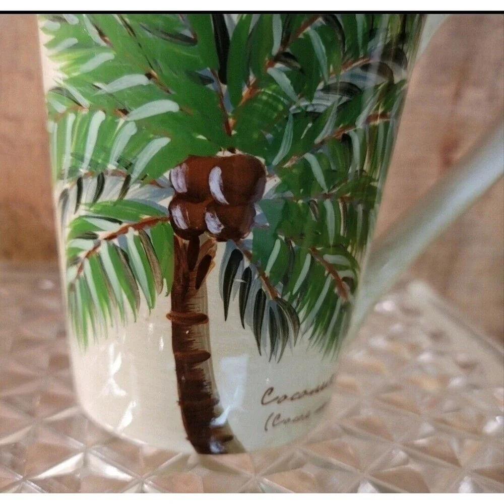 Palm Island Teapot and Cups. Palm Island Cream by FLORIDA